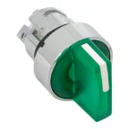 Механизм переключателя исполнительный ХB4 зеленый на 2 положения возвратный без фиксации с подсветкой с короткой ручкой PROxima