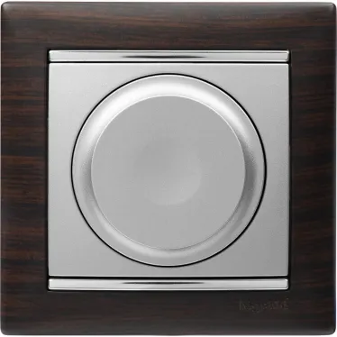 VALENA Рамка 1 пост темное дерево/серебро