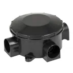 Коробка распаячная КМР-040-040б трехрожковая черная (70х35) PROxima