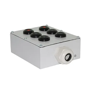 Пост управления ПКУ-15-21.231-54У2 (4хКЕ081/2(1з+1р) черная + 2хКЕ081/2(1з+1р) красная + PG-36)