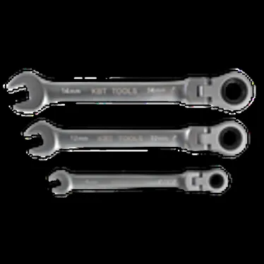 Ключ гаечный комбинированный трещоточный с шарниром 10 мм серия KBT-PROFESSIONAL