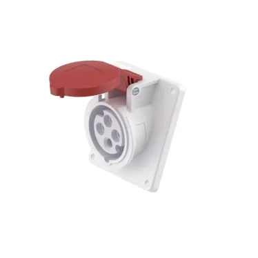 Розетка скрытой установки с наклоном IP44 16А 3P+E 400В