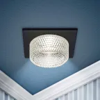 Светильник встраиваемый декоративный DK110 BK/CL MR16 GU5.3 черный прозрачный