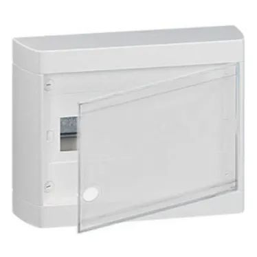 Щит распределительный навесной ЩРН-п-8 пластиковый, прозрачная дверь