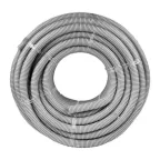 Труба гибкая 32мм с протяжкой серая (50м) Plast