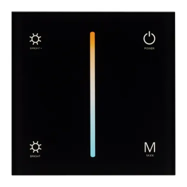 Панель SMART-P21-MIX-G-IN Black (12-24V, 4x3A, Sens, 2.4G) (Arlight, IP20 Пластик, 5 лет) | 033765 | Arlight