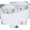 Тройник на 2 гнезда с заземлением 94 670 NAD-L-2E-C-WH