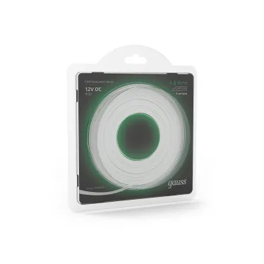 Лента светодиодная 2835/60-SMD 4.8W  12V DC зеленый (блистер 5м) | 312000605 | Gauss