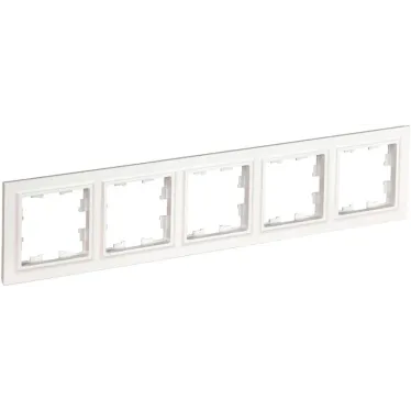 BRITE Рамка 5 постов РУ-5-БрБ белый