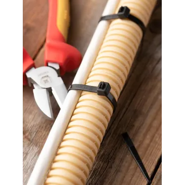 Хомут 4.8х180 черный нейлон (100шт)