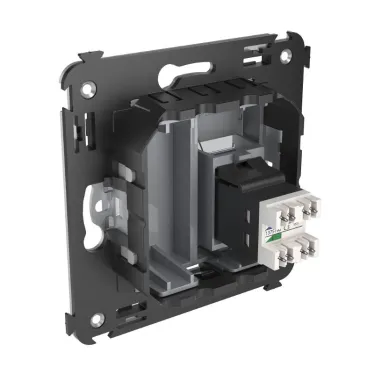 Avanti Телефонная розетка RJ-12 в стену Закаленная сталь