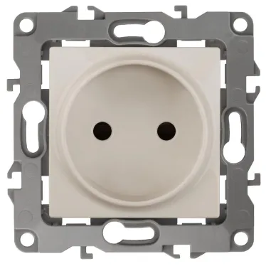 Розетка 2P, 16A-250В, Эра12, слоновая кость, 12-2105-02