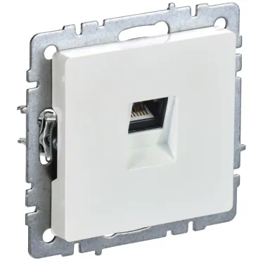 BRITE Розетка компьютерная RJ45 кат.5E РК10-БрЖ жемчуг