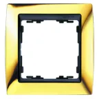 Рамка на 3 поста, S82, золото - графит