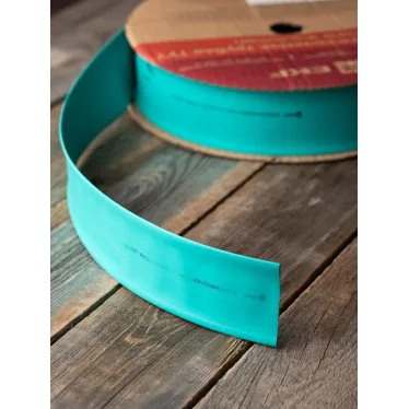 Трубка термоусаживаемая ТУТ нг 50/25 зелёная рулон PROxima