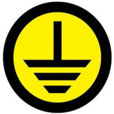 Знак безопасности ''Земля'' (круглый) d-20мм