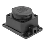                  Розетка настенная с защитной крышкой каучуковая 230В 2P+PE 16A IP44 PROxima
               