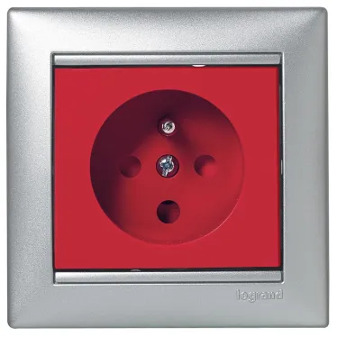 VALENA Рамка 1 пост горизонтальная алюминий