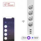                  Умный удлинитель Connect PRO Wi-Fi c USB
               