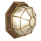 Светильник НБУ-60w Е27 IP44 черное золото