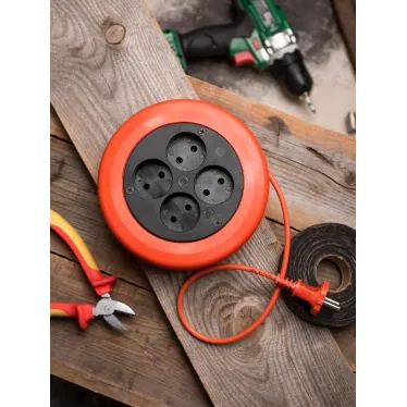 Удлинитель-рулетка 4x10 м без заземления ПВС 2x0.75 10А/2.3кВт PROxima