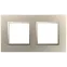Рамка для розеток и выключателей Elegance 14-5012-04 Classic, на 2 поста, шампань