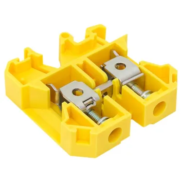 Клемма винтовая JXB-10/35мм.кв желтая