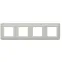 Рамка Mosaic 4Х2 модуля - алюминий