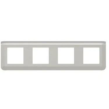 Рамка Mosaic 4Х2 модуля - алюминий