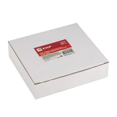 Шина фаза L 6х9мм 10 отверстий латунь серый изолированный корпус на DIN-рейку PROxima