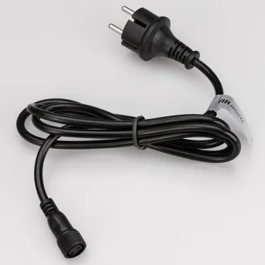 Шнур питания ARD-CLASSIC-BALL-LIVE-1.5м Black (230V, 1.6A) (ARDCL, Закрытый)