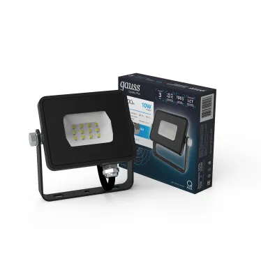 Прожектор светодиодный LED Qplus 10W IP65 6500K | 613511310 | Gauss