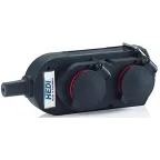 Колодка подв., 4-Shuko 16А/230V/1P+N+E/IP44 с крышками, черная (производитель HEDI)