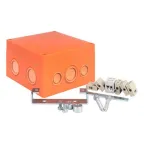 Коробка распаячная огнестойкая (126х126х74) 5 кк/1,5-6мм/12 мв IP66 PROxima