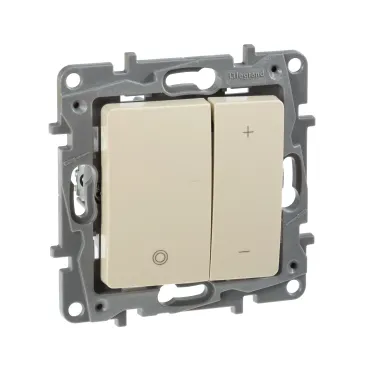 Etika Слоновая кость Светорегулятор нажимной, 400Вт | 672318 | Legrand