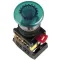 Кнопка зеленая AELA-22 Гриб с подсветкой неон 1з+1р 240В