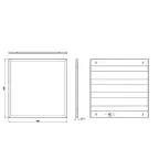 Светильник светодиодный ДВО/ДПО 36Вт 4000К 3200Лм IP40 595x595 матовый SPO-6-36-4K-M