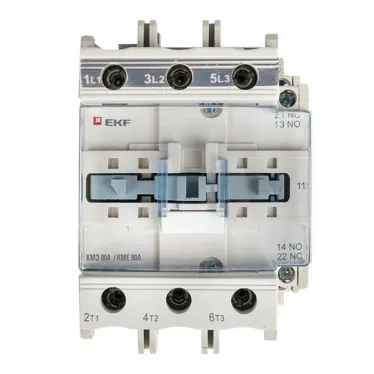 Пускатель магнитный КМЭ 80А катушка управления 220В АС малогабаритный 1NO 1NC