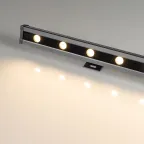 Прожектор светодиодный архитектурный AR-LINE-1000L-48W-24V RGB-Warm3000 (Grey, 15x45 deg, DMX512) | 027958 | Arlight
