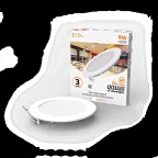 Светильник светодиодный ДВО 9 Вт 610 лм 3000К AC 220В IP20 круг D145х22мм монт d130мм Алюминий тонкий Slim Gauss