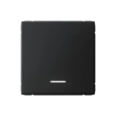 ARTGALLERY 1-клавишный выключатель с подсветкой, сх.1а, 10АХ, механизм, карбон