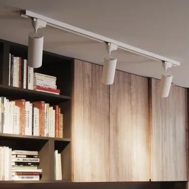 Светильник светодиодный трековый цилиндр 24W 1830lm 4000K 180-240V IP20 65*210мм белый угол 24º | TR070 | Gauss