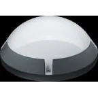 Светильник светодиодный ДБП-13w 4000K 1150Лм круглый пластиковый IP65 черный