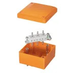                  Коробка пластиковая FS с гладкими стенками и клеммниками IP56 100х100х50мм 5р 450V 10A 6мм.кв.
               