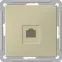 W59 Розетка компьютерная скрытая в рамку шампань