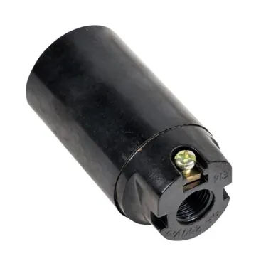 Патрон карболитовый подвесной Е14 черный PROxima