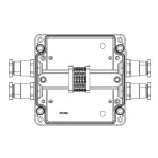 Взрывозащищенная клеммная коробка из алюминия TBE-A-17-(4xCBC.2)-2xKH2MHK(B)-2xKH2MHK(D)1Ex e IIC Т5 Gb / Ex tb IIIC T95°C Db IP66