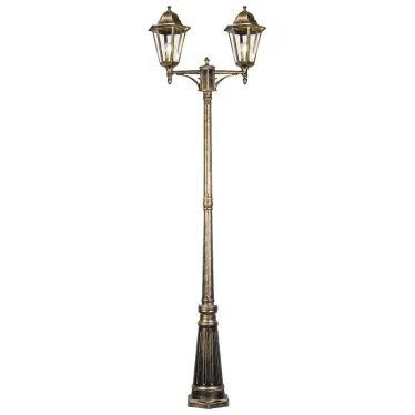 Светильник НТУ-2х100w столб-2,2м.Е27,IP44,чер.зол.Feron