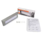 Светильник светодиодный ДВО-5w 4000K 340Лм IP65 для фасадов серый