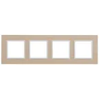 Рамка на 4 поста, дерево, Эра Elegance, белён.дуб-бел (5/25/1050) 14-5304-01
